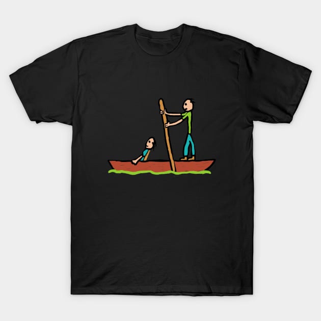 Punting T-Shirt by Mark Ewbie